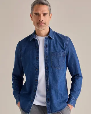 Lerros Denim Overhemd - Classic Navy