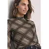 Mesh Shirt met Col - Sanded Amber