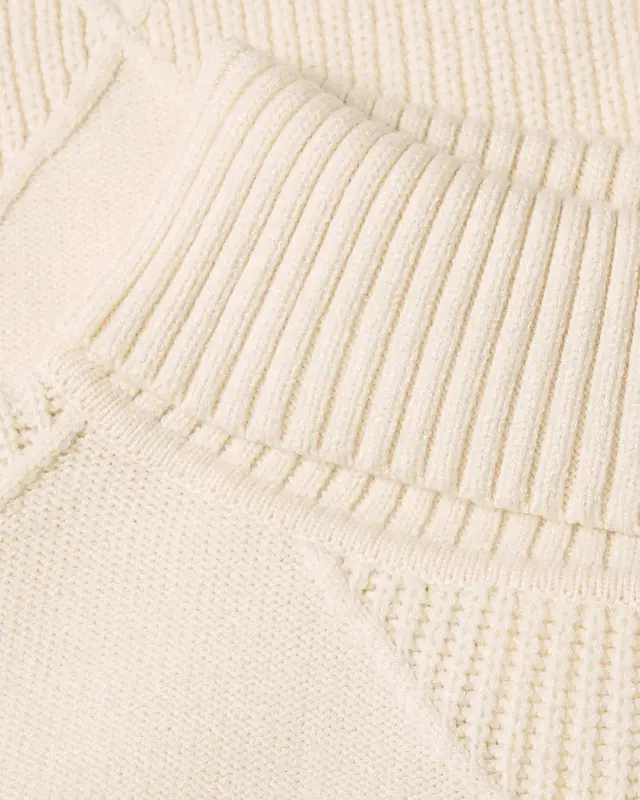 Street One Strukturmix Pullover - Pure Beige
