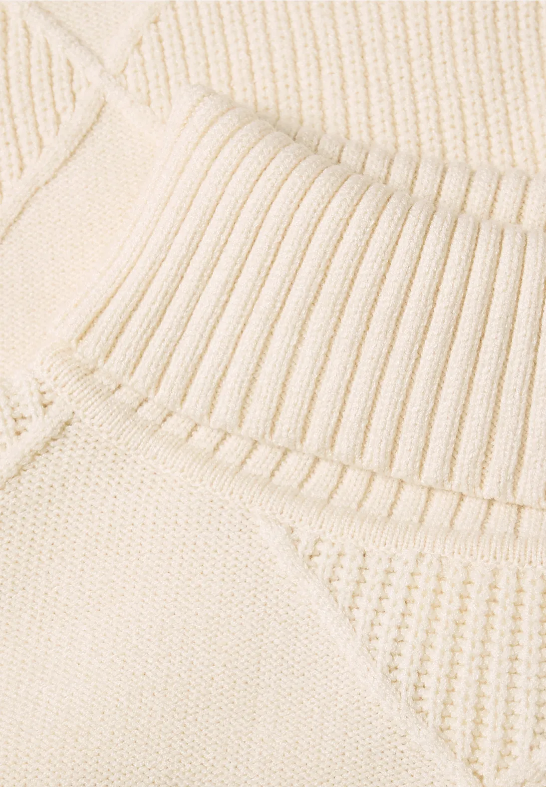 Street One Textured Jumper - Pure Beige