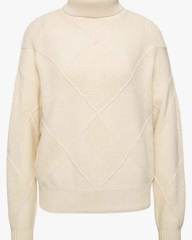 Street One Trui met Structuurmix - Pure Beige