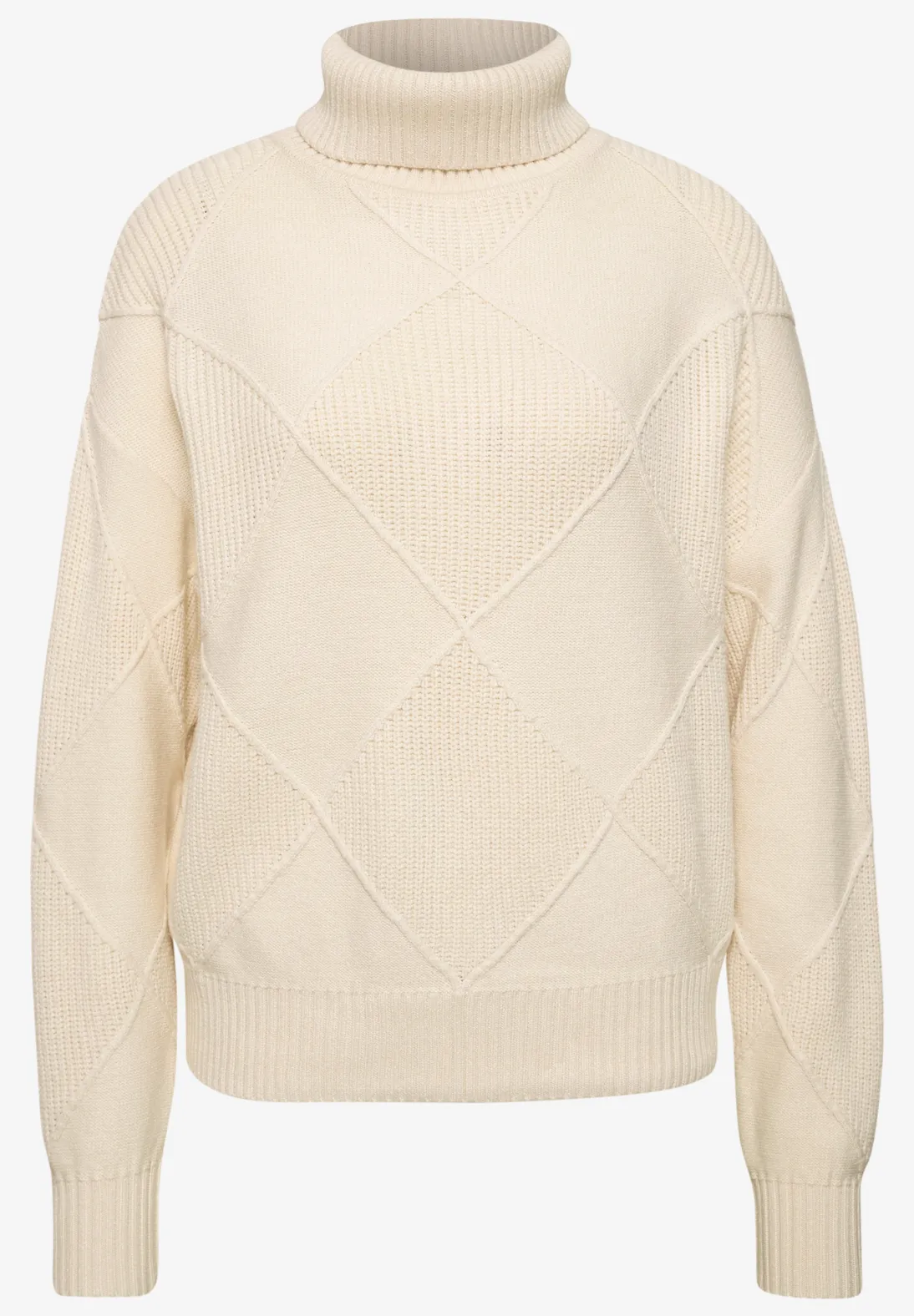 Street One Trui met Structuurmix - Pure Beige