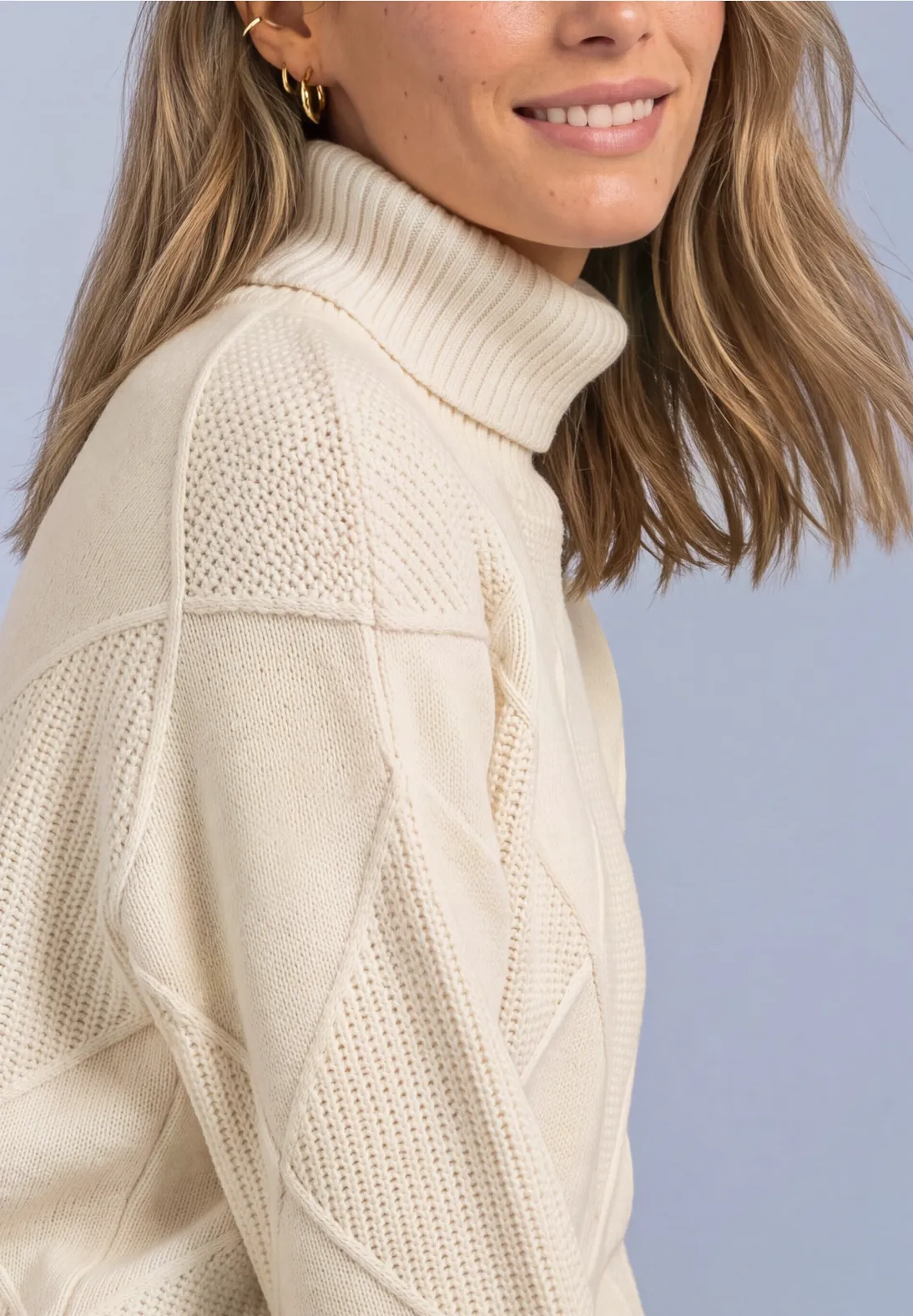 Street One Textured Jumper - Pure Beige