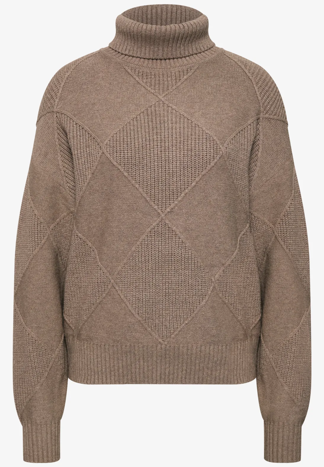 Street One Textured Jumper - Sanded Amber Melange