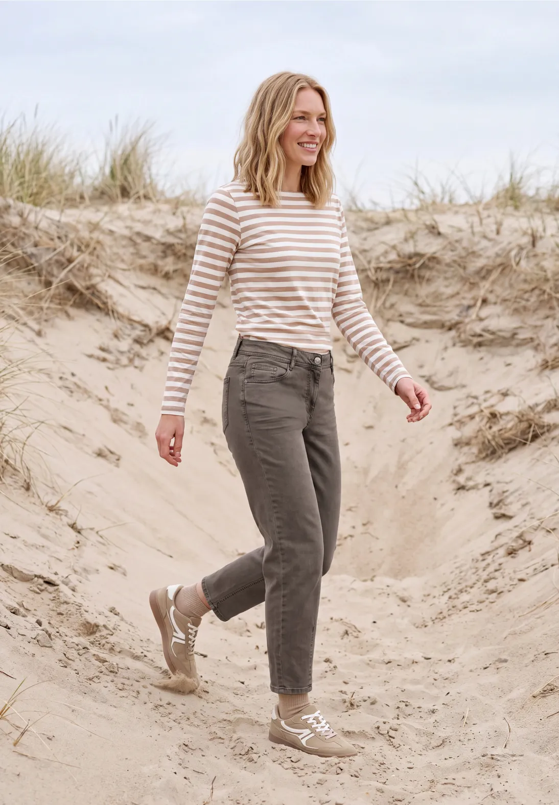 Cecil Barrel Jeans Scarlett - Mocha Brown