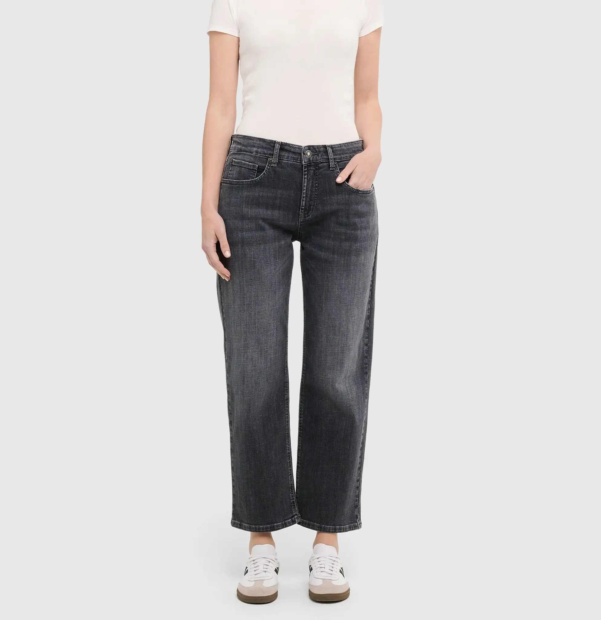 Mac Jeans Jeans Gina Straight - Dark Grey Wash