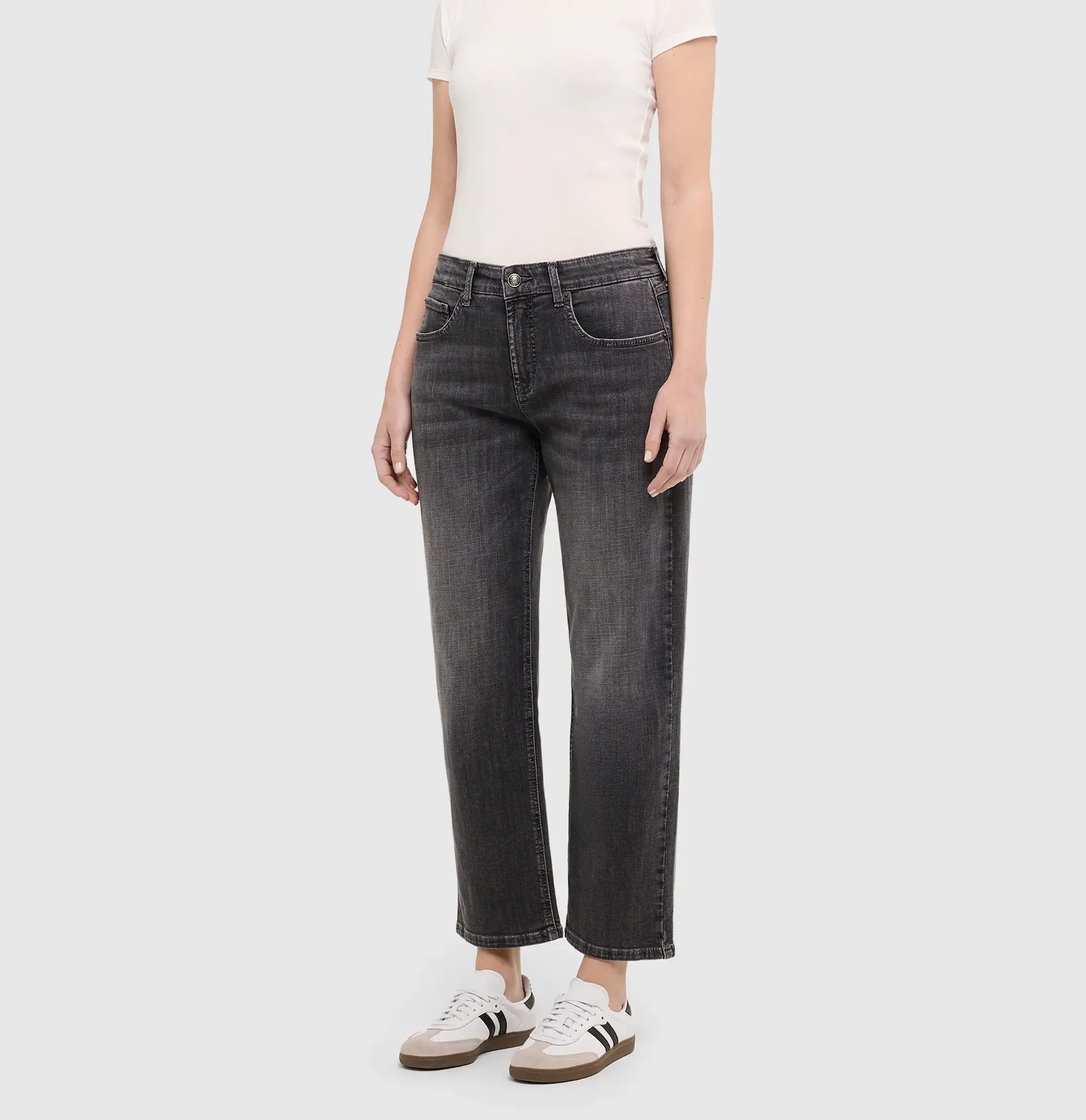 Mac Jeans Jeans Gina Straight - Dark Grey Wash
