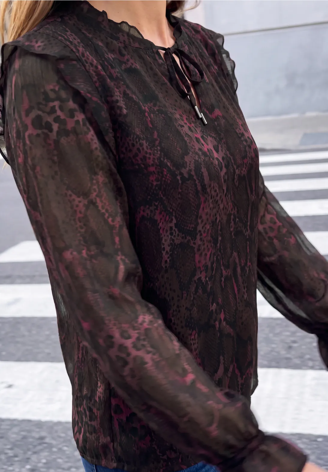 Street One Studio Tuniek met Ruches - Russet Red