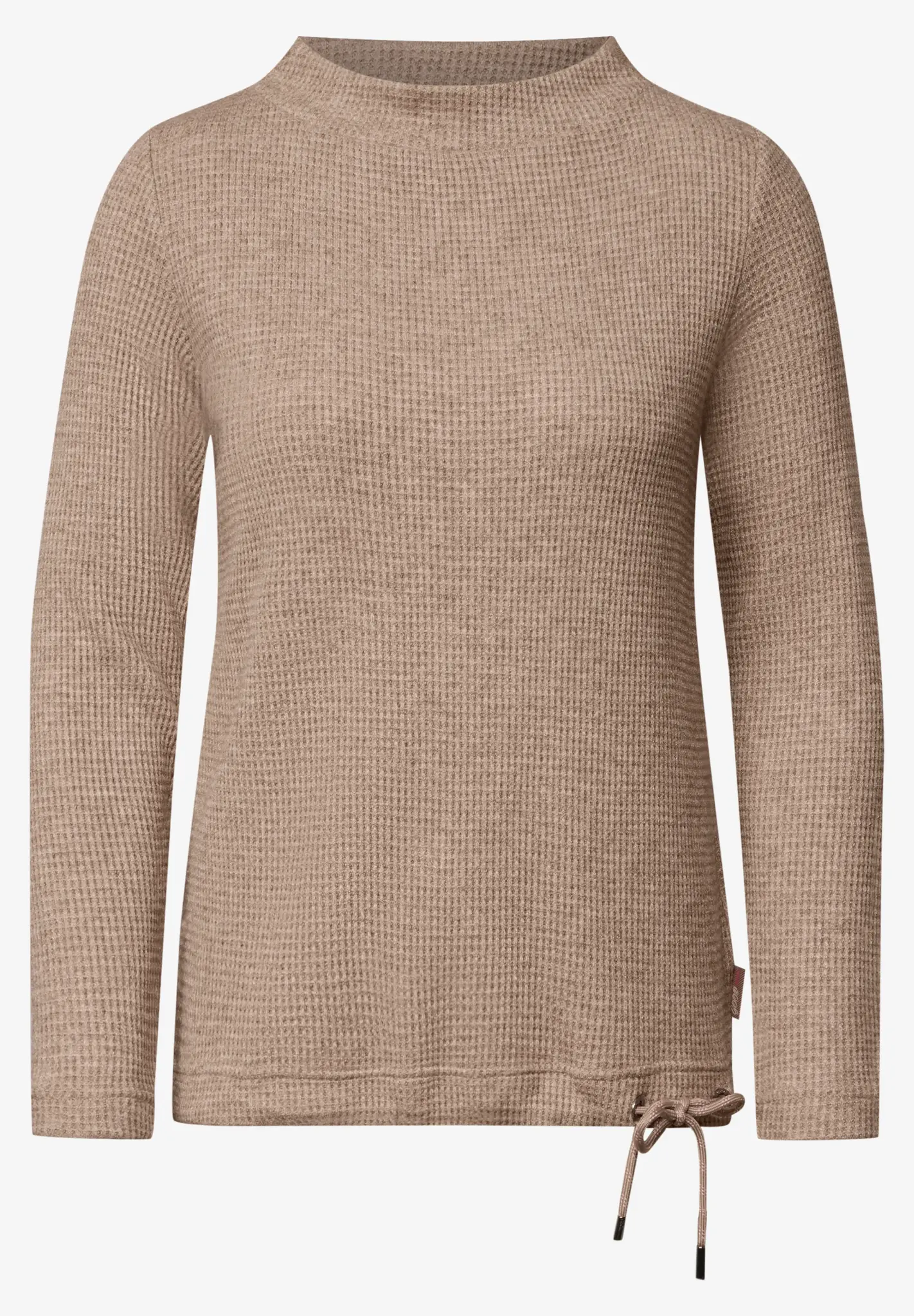 Cecil Shirt mit Stehkragen - Creamy Mocha Melange