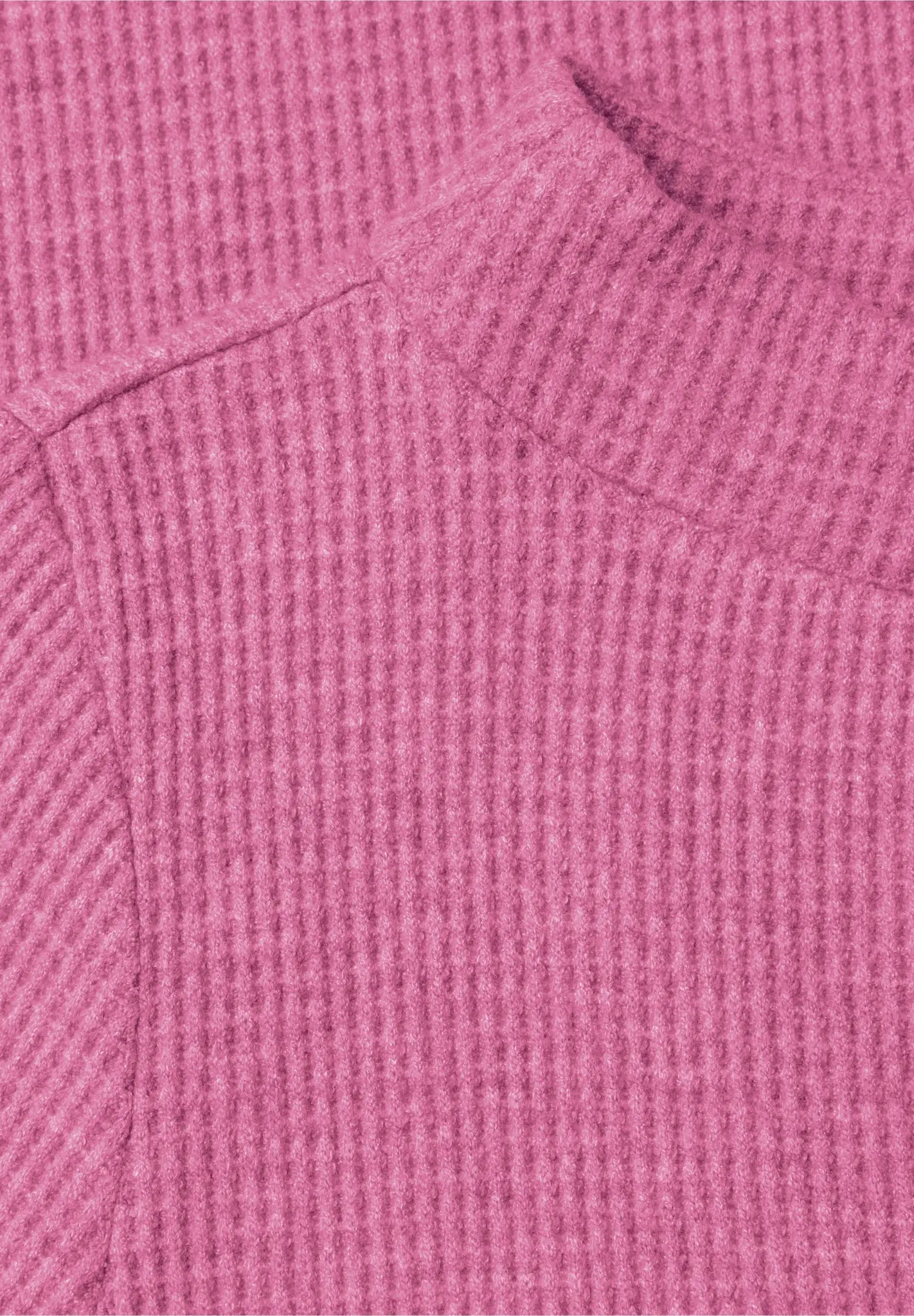 Cecil Shirt mit Stehkragen - Pink Flash Melange