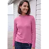 Shirt mit Stehkragen - Pink Flash Melange