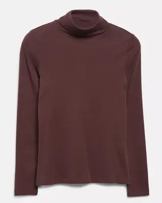 S. Oliver Shirt with Turtleneck - Bordeaux