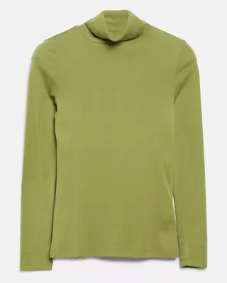 S. Oliver Shirt met Col - Guacamole
