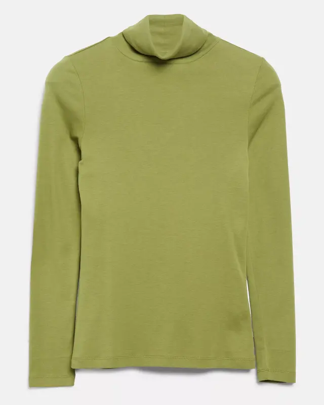 S. Oliver Shirt with Turtleneck - Guacamole