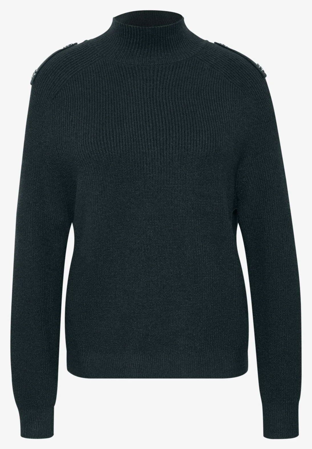 Street One Pullover mit Knopfdetail - Stormy Green