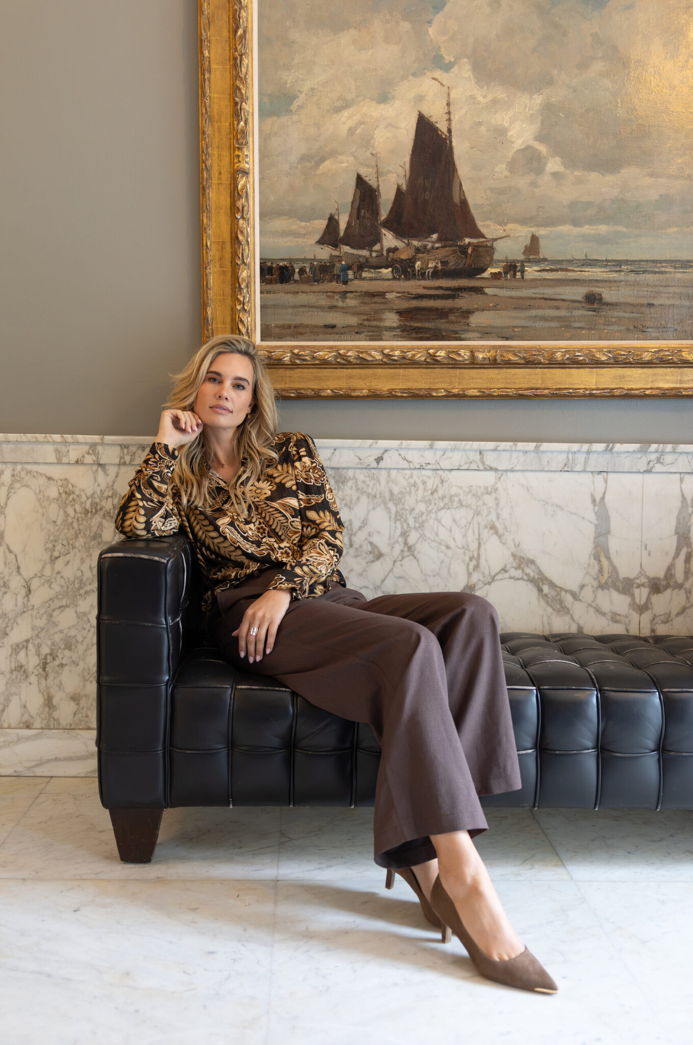 Elvira Collections Pants Kim - Dark Walnut