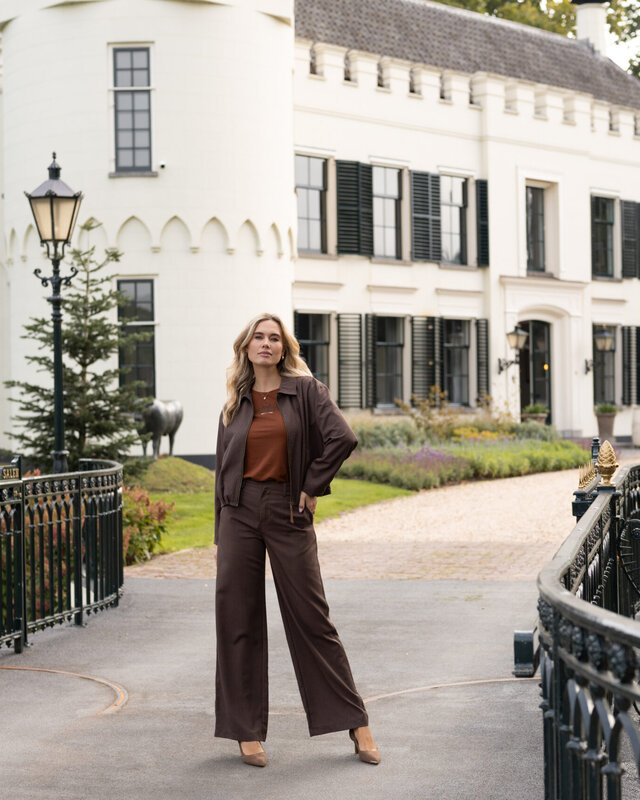 Elvira Collections Pants Kim - Dark Walnut