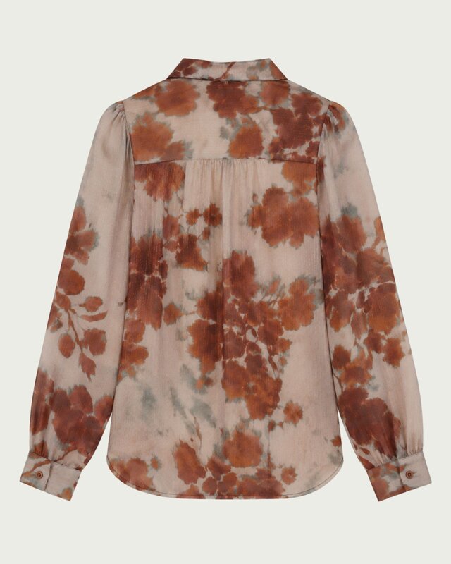 Elvira Collections Bluse Angela - Blue Frost Blossom