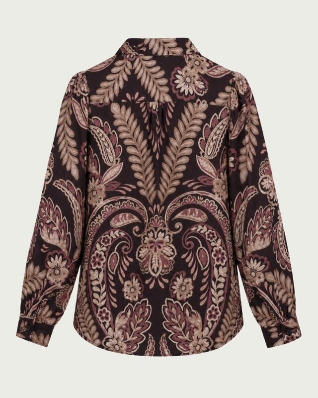 Elvira Collections Blouse Marie - Grape Paisley