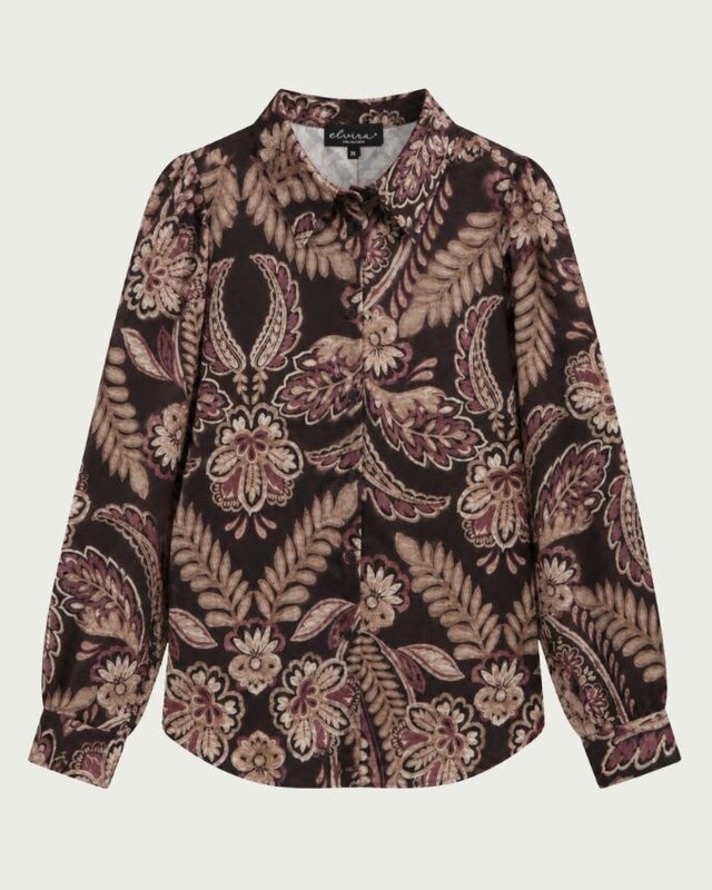 Elvira Collections Bluse Marie - Grape Paisley