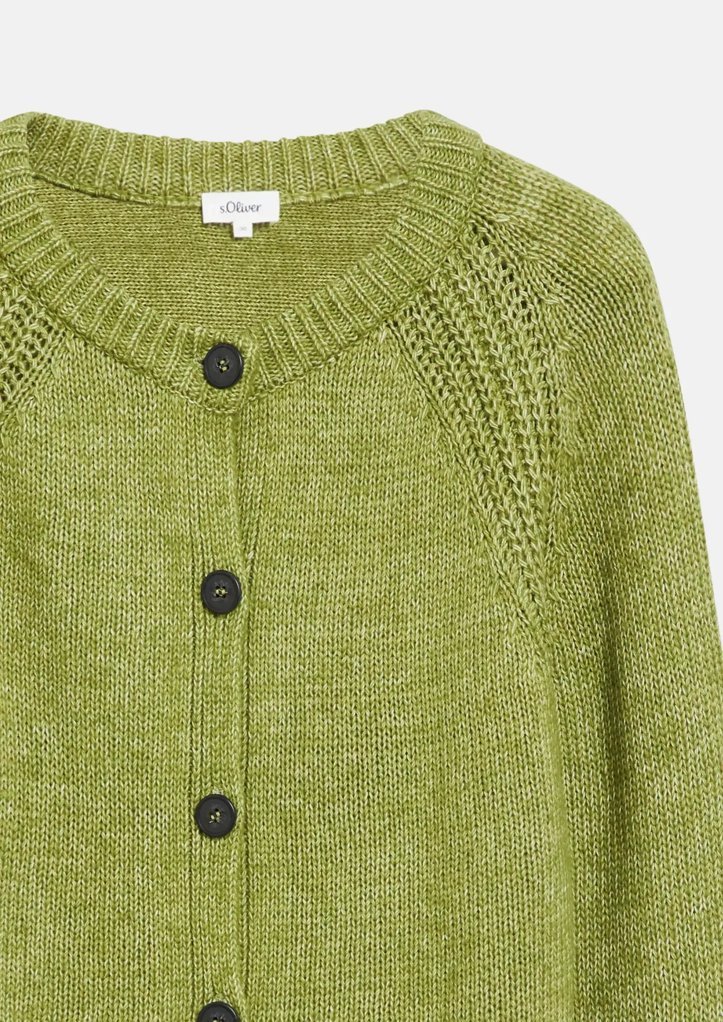 S. Oliver Strick Cardigan - Guacamole