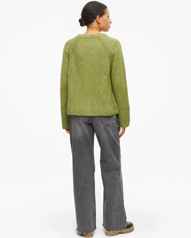 S. Oliver Gebreid Vest - Guacamole