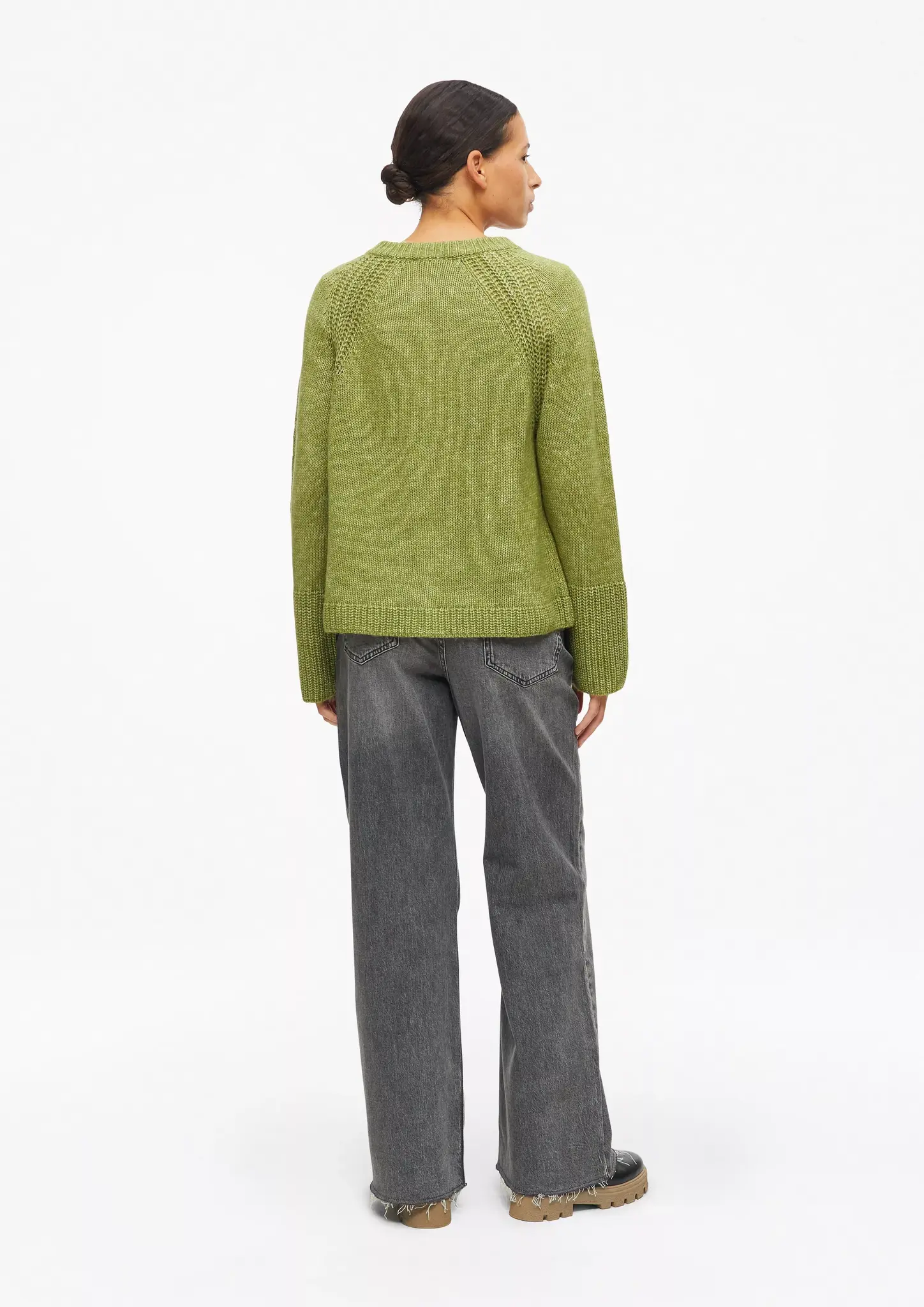 S. Oliver Gebreid Vest - Guacamole