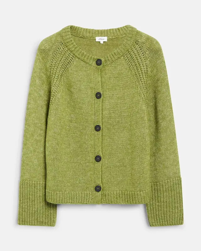 S. Oliver Knit Cardigan - Guacamole