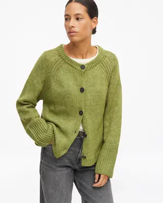 S. Oliver Knit Cardigan - Guacamole