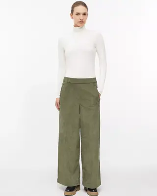 S. Oliver Corduroy Broek - Olive Green