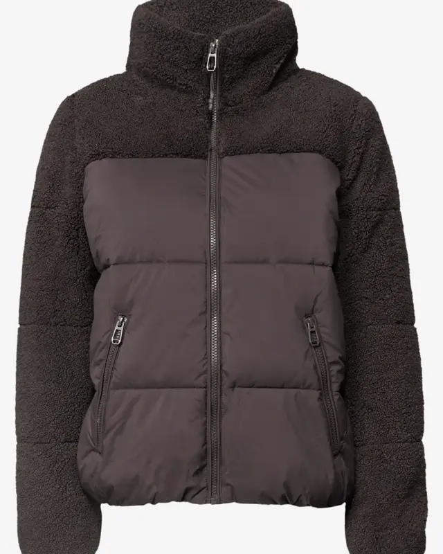 Street One Studio Quiltjack met Teddydetails - Charred Brown