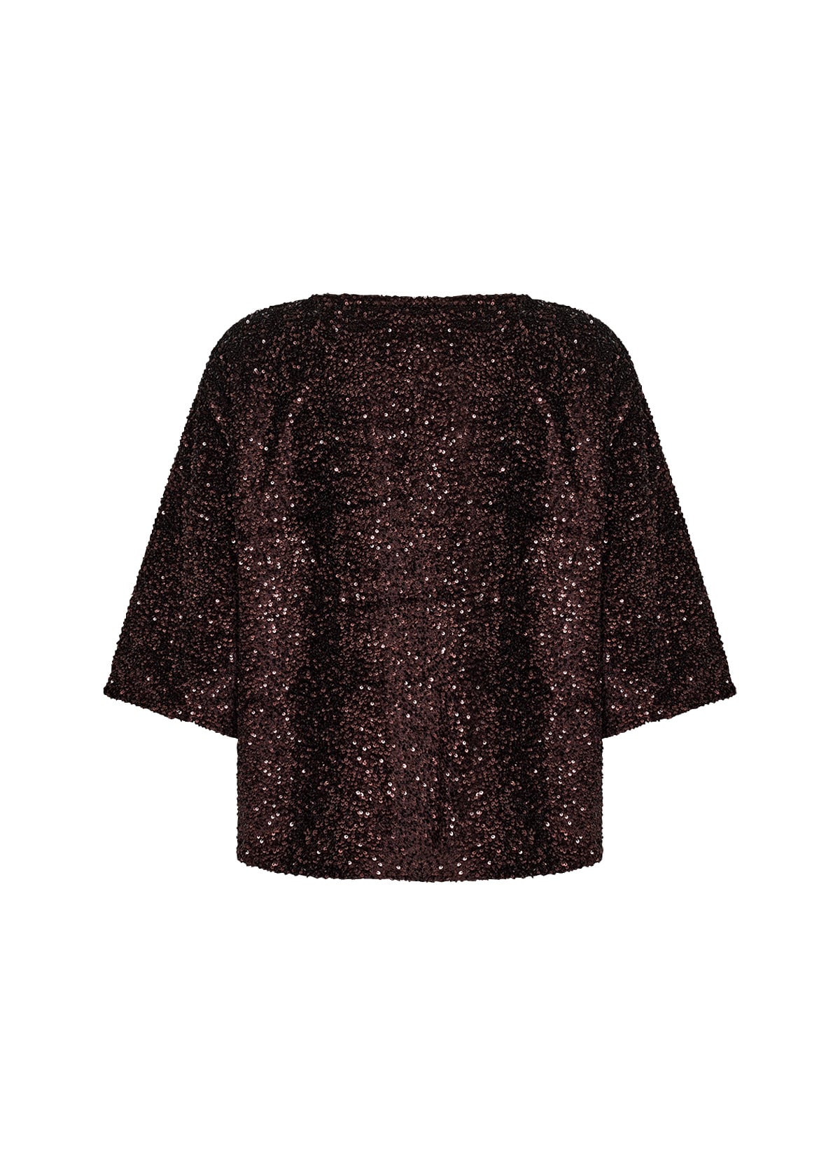 Soyaconcept Bluse mit Pailletten Jasleen 1 – Chocolate Plum