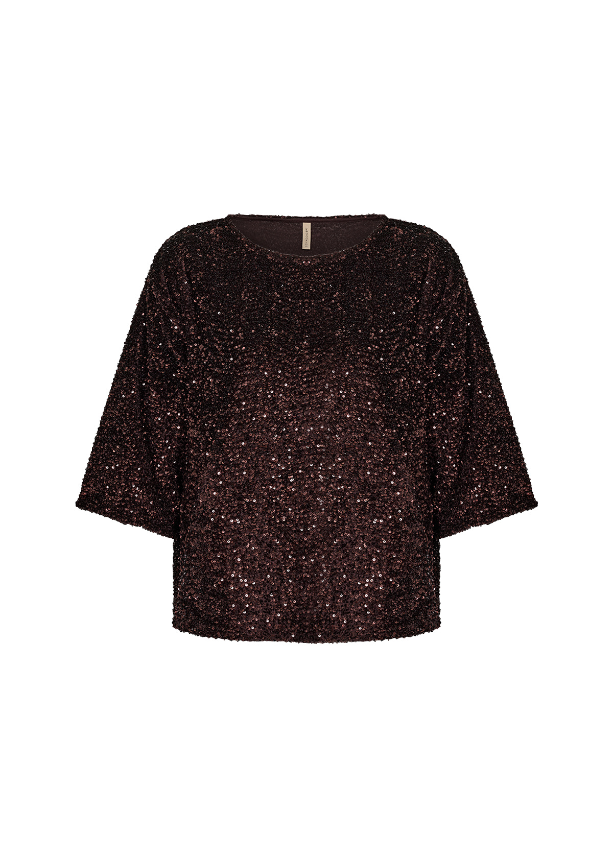 Soyaconcept Pailletten Blouse Jasleen 1 - Chocolate Plum