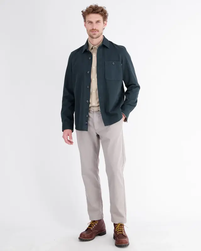Lerros Flannel Shirt – Foam White