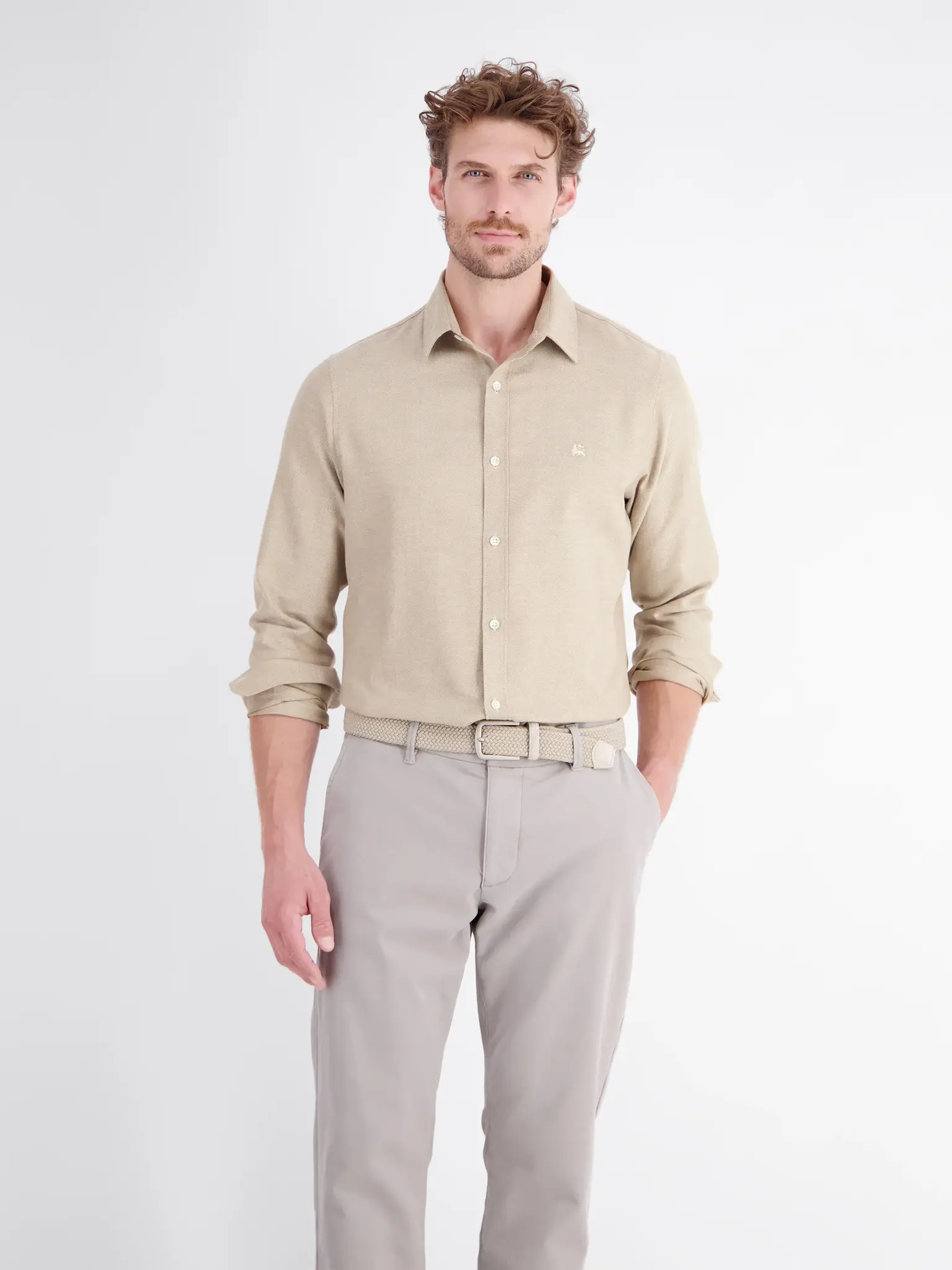 Lerros Flannel Shirt – Foam White