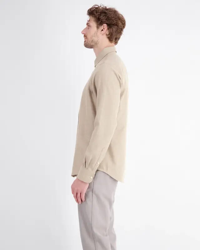 Lerros Flanellen Overhemd - Foam White