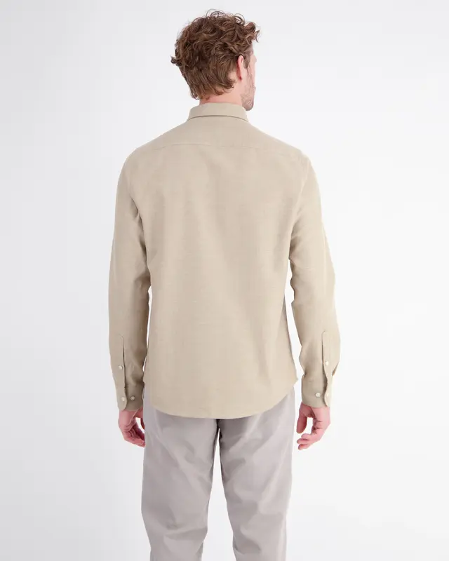 Lerros Flanellen Overhemd - Foam White