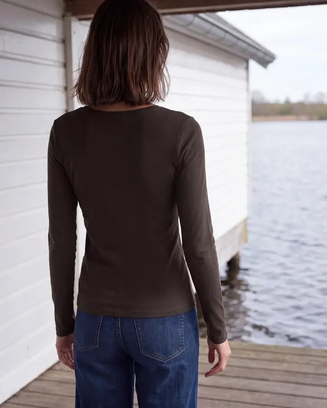 Cecil Basic Shirt Pia - Truffle Brown