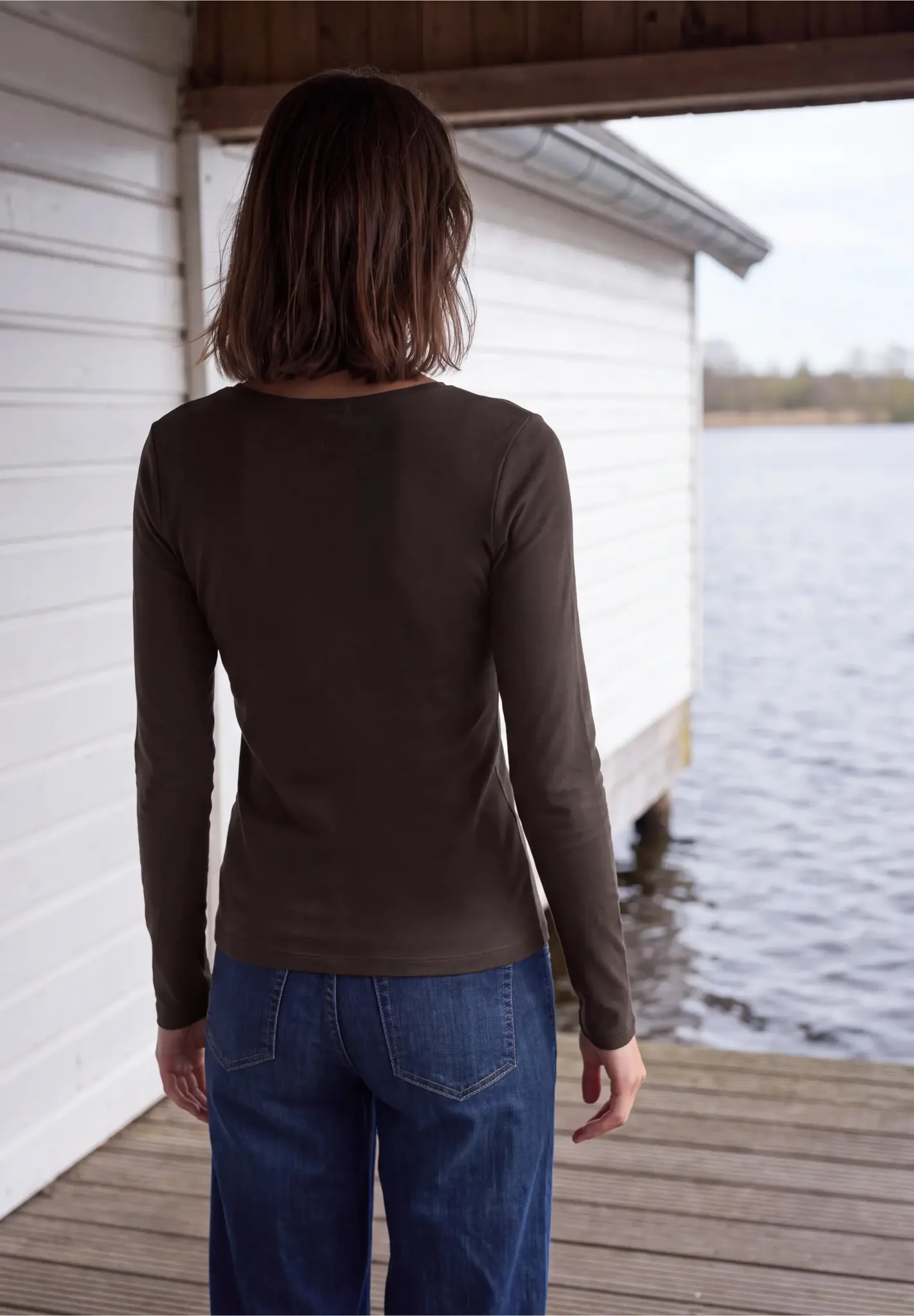 Cecil Basic Shirt Pia - Truffle Brown