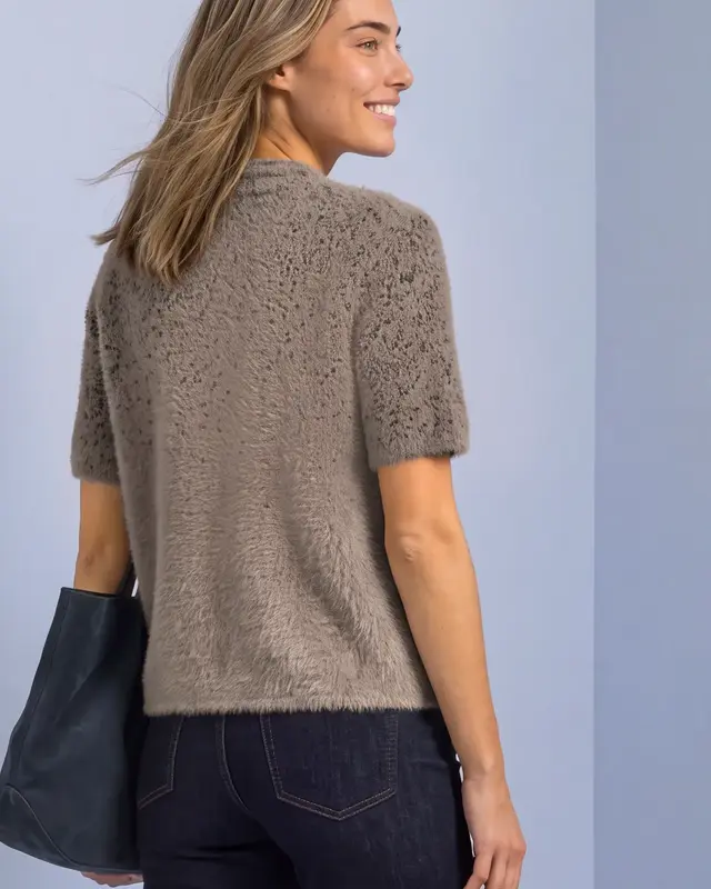 Street One Cardigan Jacquard Muster - Sanded Amber