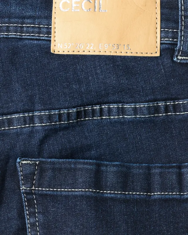 Cecil Bootcut Jeans Toronto - Dark Blue Wash