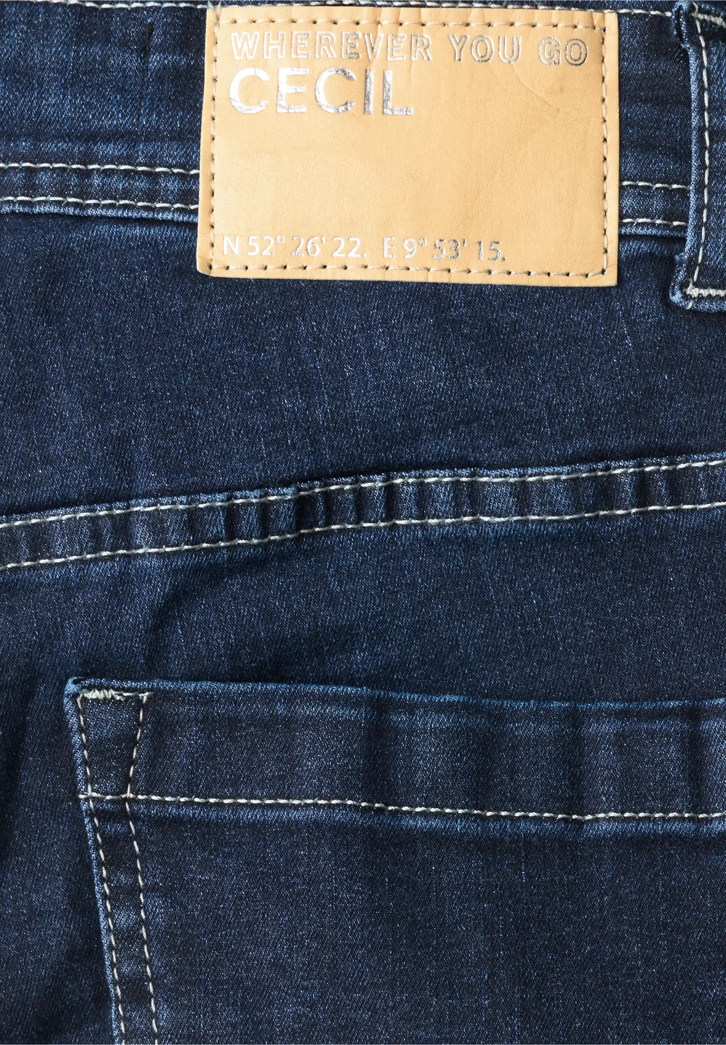 Cecil Bootcut Jeans Toronto - Dark Blue Wash