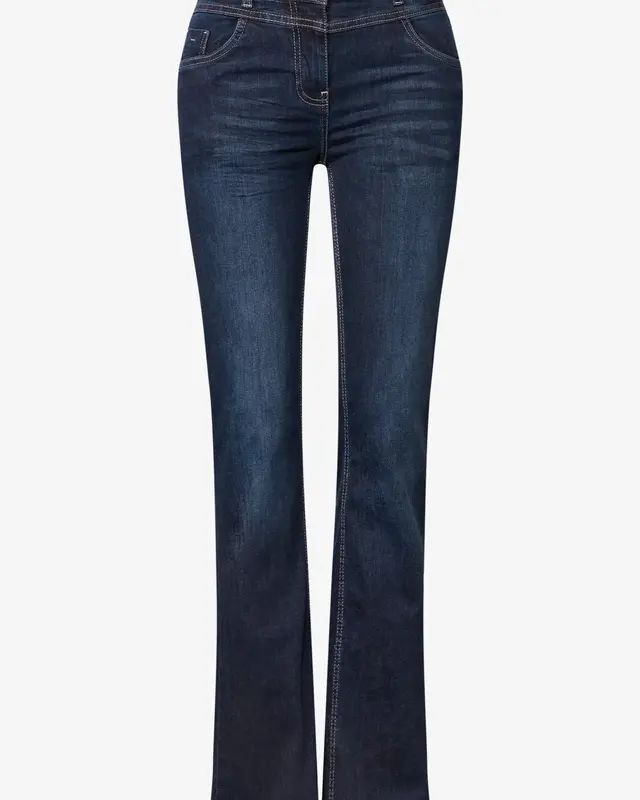 Cecil Bootcut Jeans Toronto - Dark Blue Wash