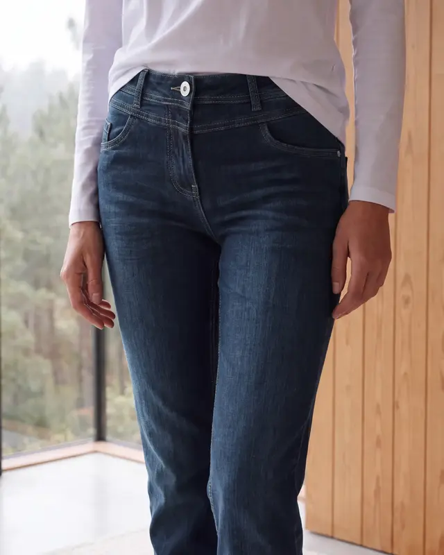 Cecil Bootcut Jeans Toronto - Dark Blue Wash