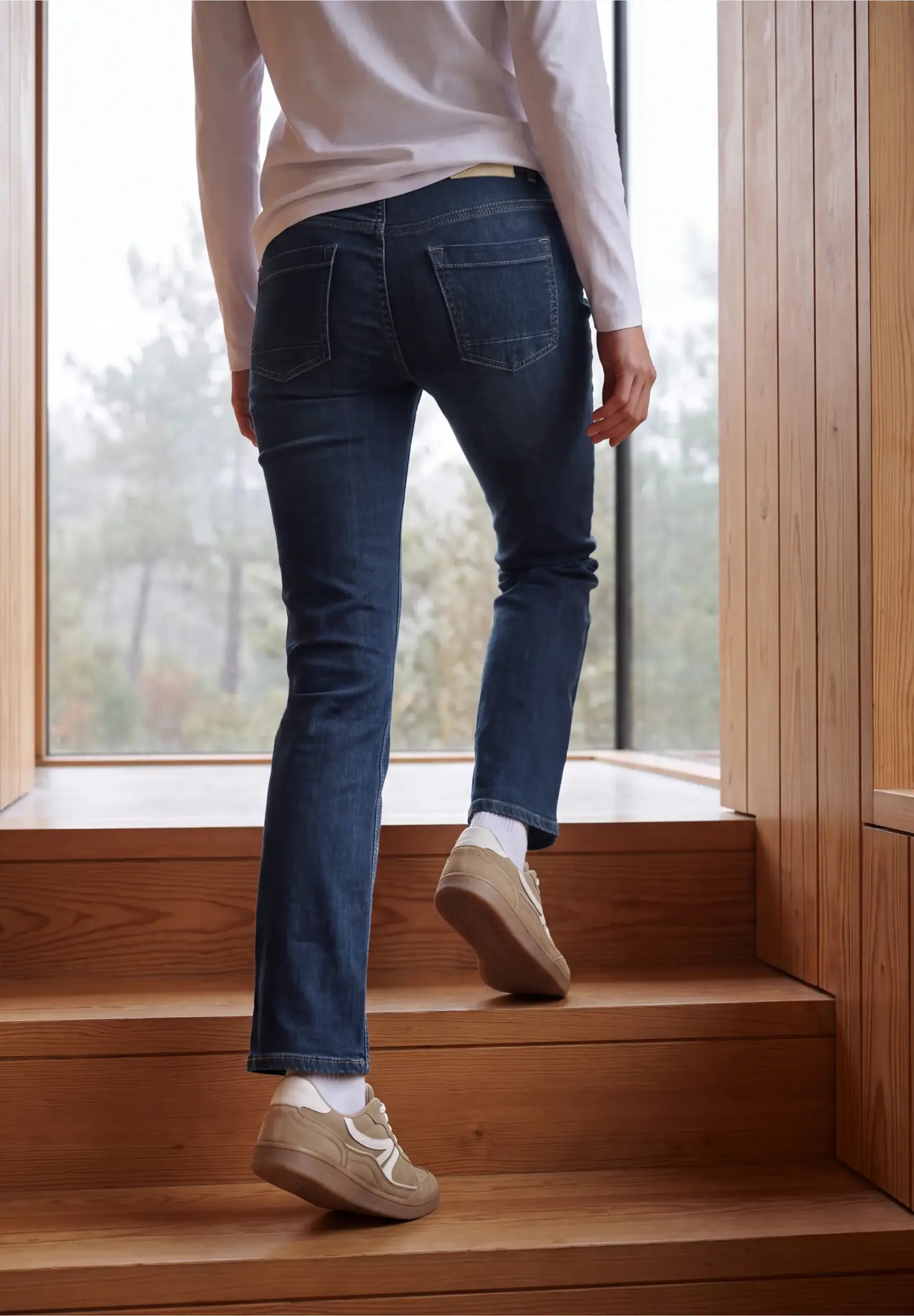 Cecil Bootcut Jeans Toronto - Dark Blue Wash