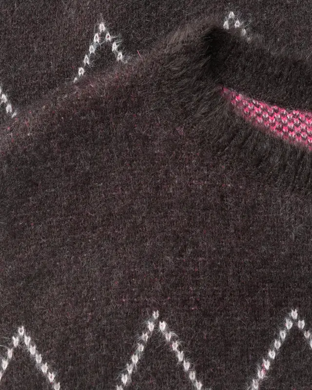 Cecil Pullover mit Argyle Muster - Truffle Brown