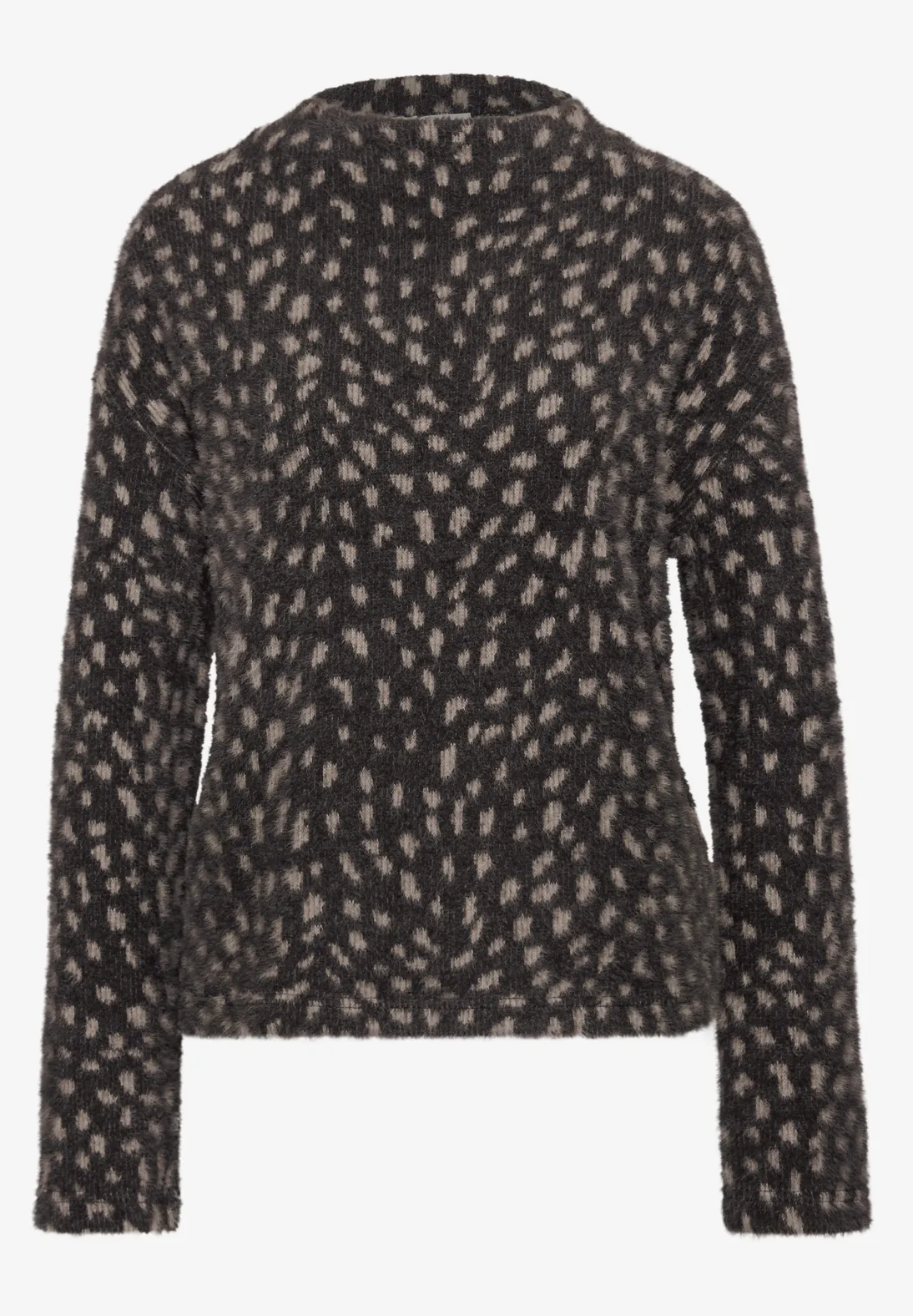 Street One Shirt met Col - Black Coffee