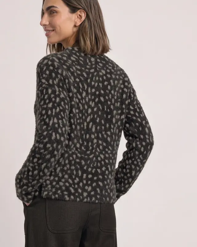 Street One Shirt with Collar - Black Coffee