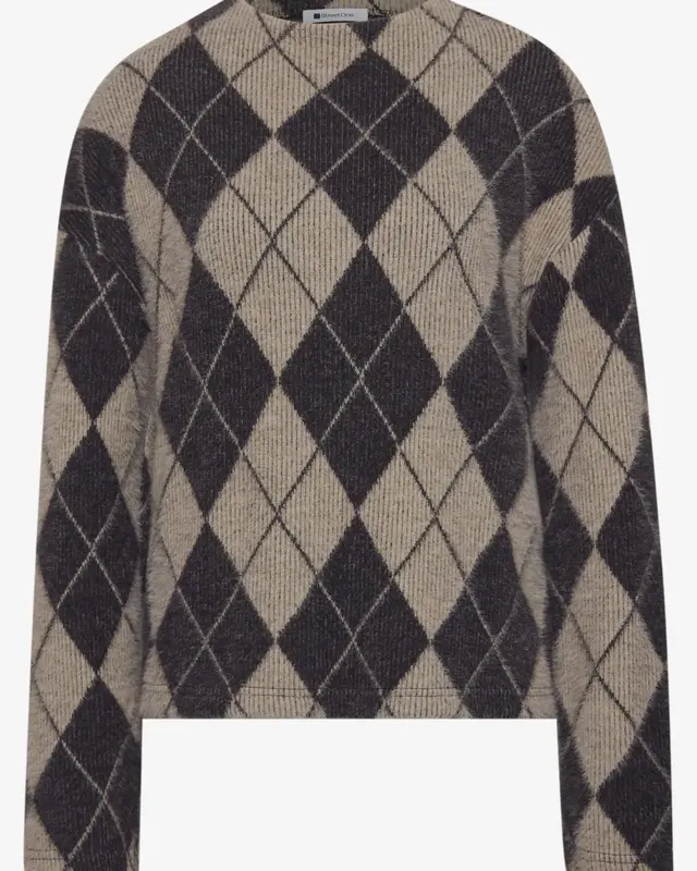 Street One Shirt met Col - Clay Sand