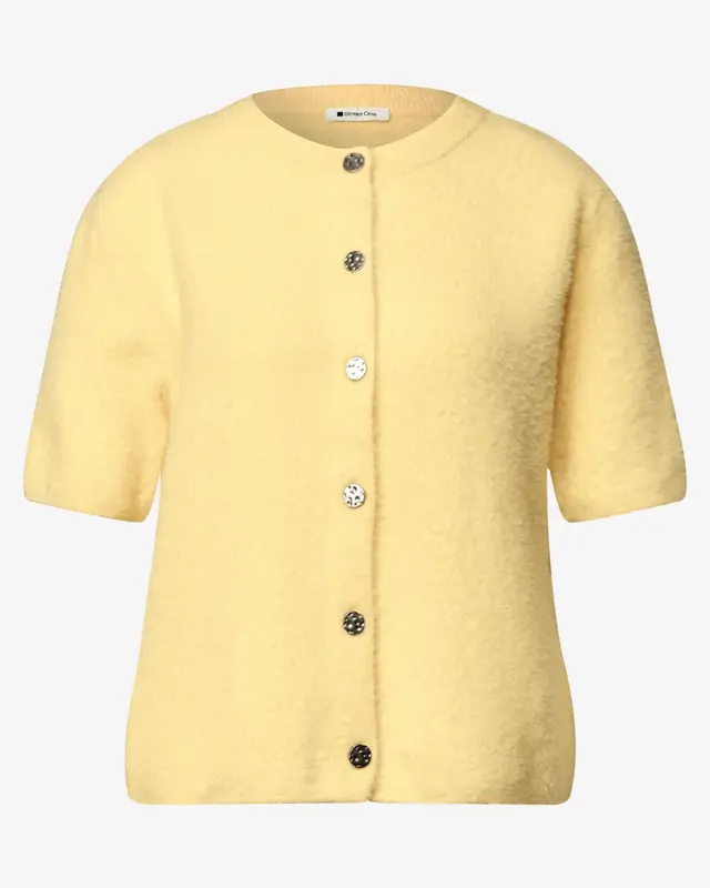 Street One Short Sleeve Cardigan - Sunbeam Yellow